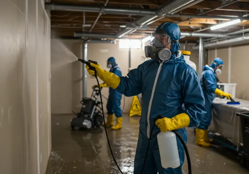 Basement Sanitization and Antimicrobial Treatment process in Lake County, OR